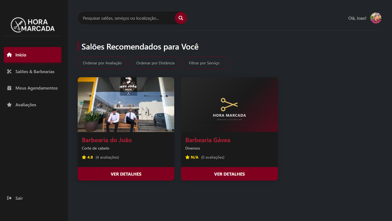 Sistema de agendamento para salões e barbearias