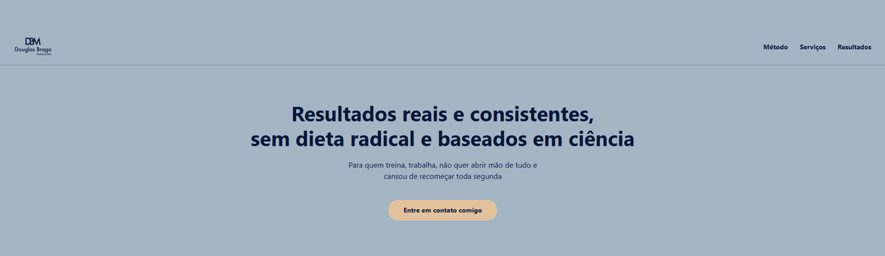 Landing page para nutricionista